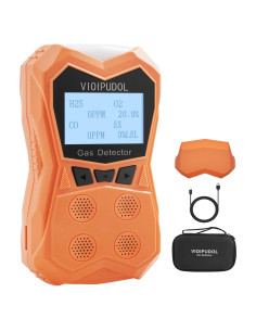 Detector de Gas 4 en 1 VIOIPUDOL BTQ-400A Portátil Recargable