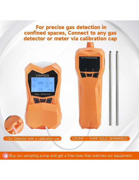 Detector de Gas 4 en 1 VIOIPUDOL BTQ-400A Portátil Recargable Detector de Gas 4 en 1 VIOIPUDOL BTQ-400A Portátil Recargable