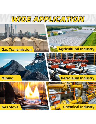 Detector de Gas Multi Gas ZYKYCX 4 Gases O2 CO H2S LEL