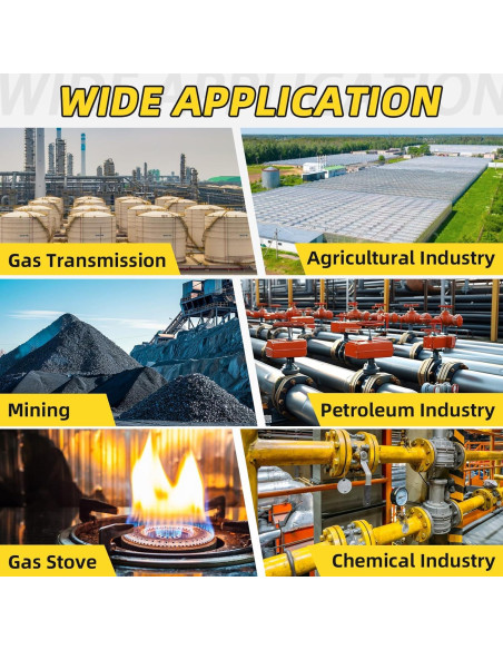 Detector de Gas Multi Gas ZYKYCX 4 Gases O2 CO H2S LEL