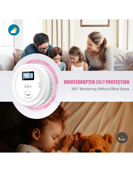 Paquete de 3 Detectores de Humo y Monóxido de Carbono CDR-813 Paquete de 3 Detectores de Humo y Monóxido de Carbono CDR-813