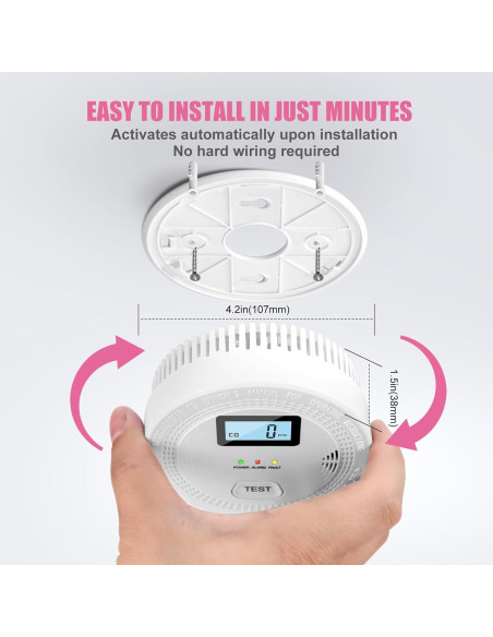 Paquete de 3 Detectores de Humo y Monóxido de Carbono CDR-813 Paquete de 3 Detectores de Humo y Monóxido de Carbono CDR-813