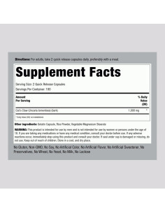 Cápsulas de Una de Gato Piping Rock 1000mg - 200 Unidades - Sin OGM 2