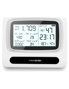 Monitor de Calidad del Aire CHNADKS AQ60 9 en 1 CO2 VOC PM2.5