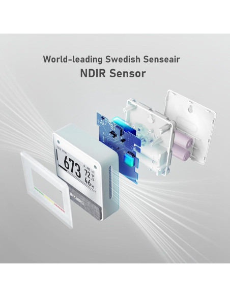 Detector de CO2 Portátil INKBIRD IAM-T2 con Bluetooth