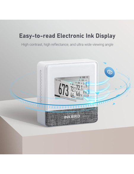 Detector de CO2 Portátil INKBIRD IAM-T2 con Bluetooth