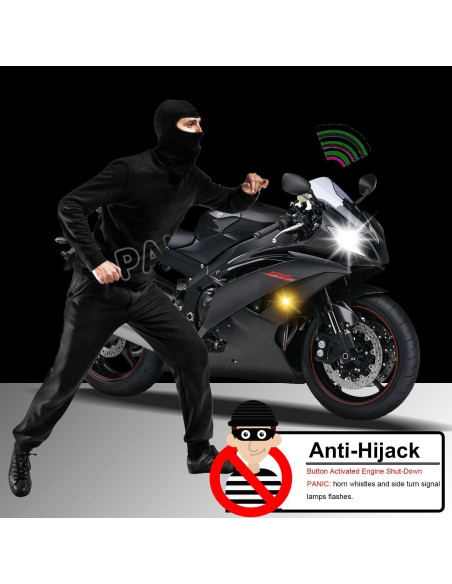 Kit de Seguridad para Motocicleta BlueFire con Alarma 125dB