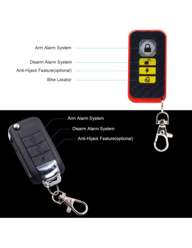 Kit de Seguridad para Motocicleta BlueFire con Alarma 125dB