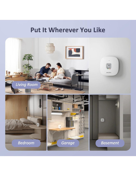 Detector de Radón INKBIRD RN300S-US, Monitoreo Preciso 2 Años