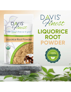 Polvo de Raíz de Regaliz Orgánico Davis Finest 100g - Aclarado de Piel 2