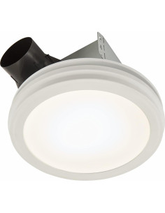 Ventilador de Baño Broan-NuTone AER80LWH 80 CFM LED Blanco 2