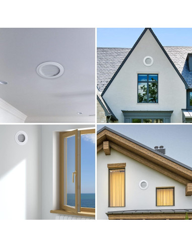 Cubierta de Ventilación de Soffit 100mm Hon&Guan Blanca