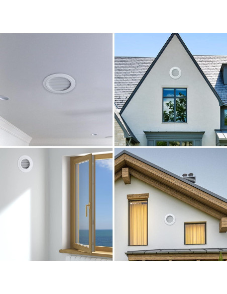 Cubierta de Ventilación de Soffit 100mm Hon&Guan Blanca