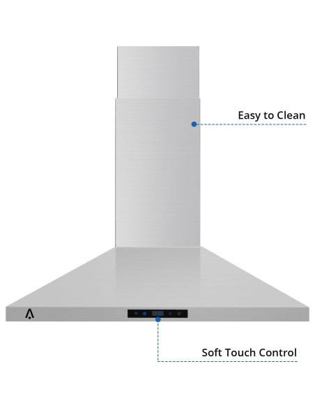 Campana Extractora de Pared GAOMON 30" Acero Inoxidable 265 CFM