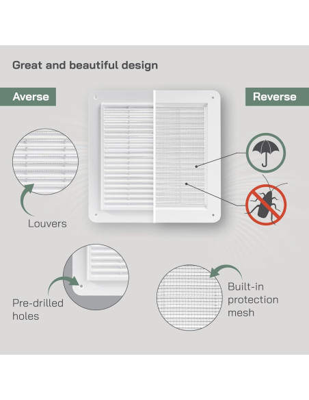 Cubierta de Ventilación de Aire de Retorno Vent Systems 25.5cm