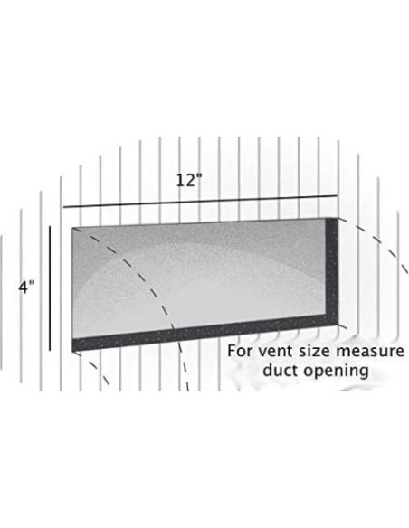 Cubierta de Ventilación Rocky Mountain 34.9x14.3 cm Marrón - Paquete de 2