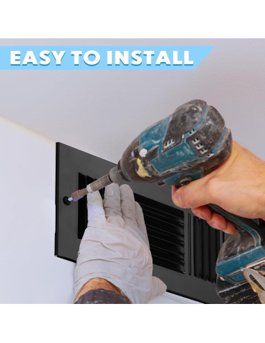 Cubiertas de Ventilación de Techo Wesiti 10x4" 2 Pcs Negro