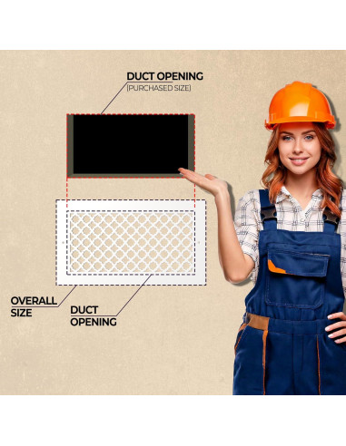 Cubierta de Ventilación SABA Home Decor 15.24x25.4 cm Blanco