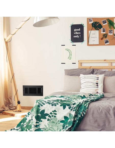 Cubiertas de Ventilación de Techo Wesiti 10x4" 2 Pcs Negro