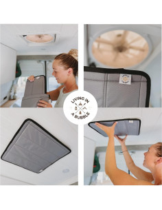 Cubierta Aislante de Ventilador MaxxAir Viviendo en una Burbuja 41.9x41.9cm 2