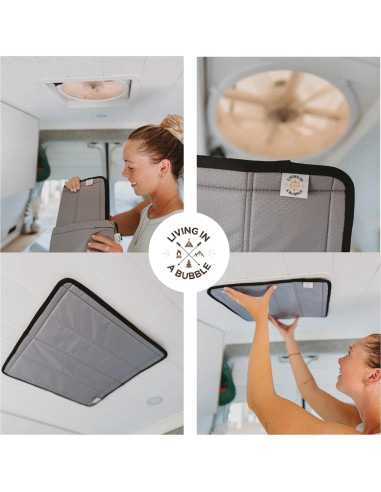 Cubierta Aislante de Ventilador MaxxAir Viviendo en una Burbuja 41.9x41.9cm