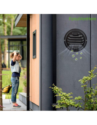 Cubiertas de Ventilación Redondas FocuVenHom 100mm Acero Inoxidable 2PCS