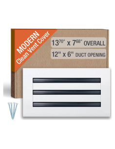 Cubierta de Ventilación Moderna FA-STAR 30.48x15.24 cm Aluminio