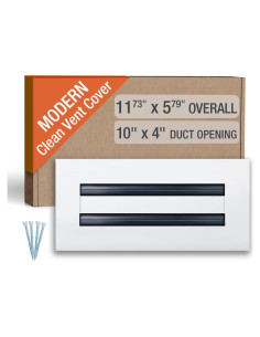 Cubierta de Ventilación Moderna FA-STAR 10x4 cm Aluminio Blanco