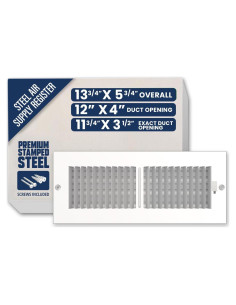 Cubierta de Ventilación de Aire Bryce Hardware 30.48x10.16 cm