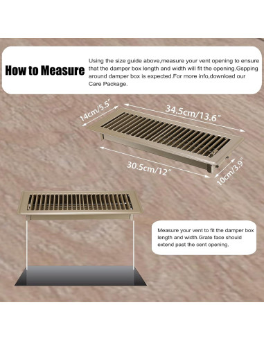 Cubiertas de Ventilación de Piso Sumnacon Metal 4x30 cm 3 Pzas