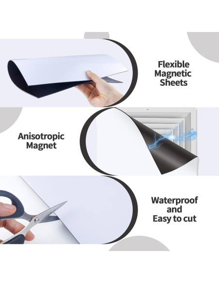Paquete de 2 Cubiertas Magnéticas para Ventilación Aecsze 30.48 cm