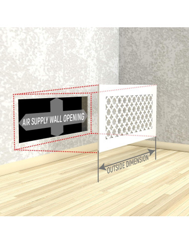 Cubierta de Ventilación SABA Home Decor Waterwheel 30.48x20.32 cm