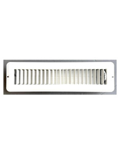 Difusor de Piso Kumpel Aire Blanco 30.48x5.08 cm con Compensador