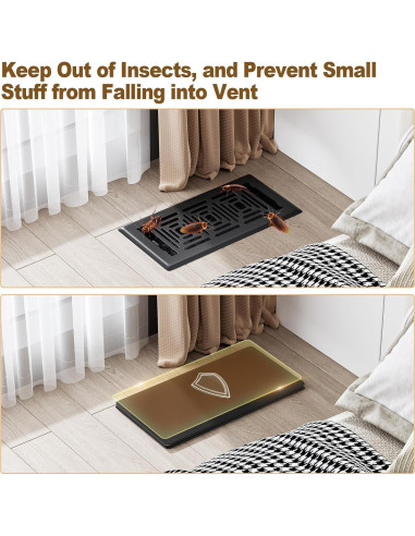 Cubiertas Magnéticas para Ventilación HQZHQZ 3 Paquete 19x30 cm