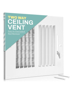 Cubierta de Ventilación de Techo Home Intuition 12x8 cm