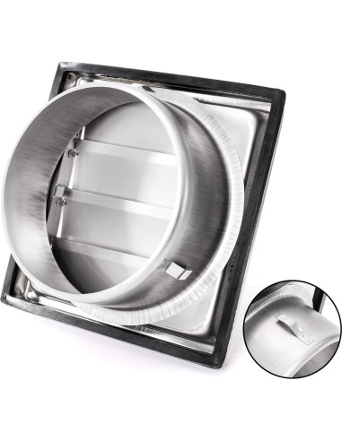 Cubierta de Ventilación Exterior Yopay 6 Pulgadas Acero Inoxidable
