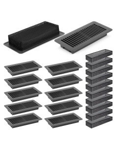 Juego de 24 Cubiertas de Ventilación de Piso Baquler 10x25 cm