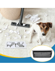 Zonon 6 Pcs Cubierta de Registro de Piso 10x25 cm Malla Ventilación 2