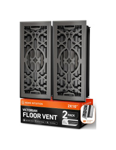 Cubierta de Ventilación de Piso Home Intuition 2x14 cm Gris