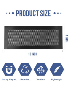 Cubierta de Ventilación Magnética 4x10" PVC BEST CHOICE 2