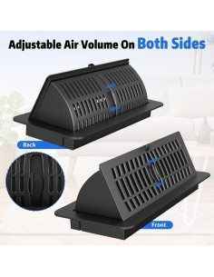 Cubiertas de Ventilación de Piso Touri 4x10" Ajustables 2 Pzas 2