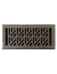 Cubierta de Ventilación Tiara Handicrafts 10x25 cm Latón Antiguo