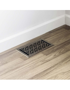 Cubierta de Ventilación Tiara Handicrafts 10x25 cm Latón Antiguo 2