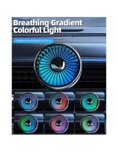 Ventilador de Coche DICMKY USB 360 Silencioso con Luz 2