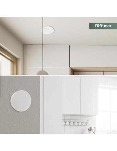 Difusor de Aire Circular 15.24 cm Vent Systems - Plástico Blanco Ajustable