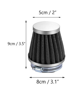 Filtro de Aire Frío Cono 60mm ESUPPORT para Coche y Moto 2