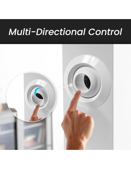 Difusor de Aire Redondo Repa Market 10 cm Ajustable Blanco