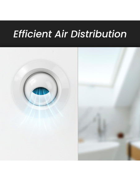 Difusor de Aire Redondo Repa Market 10 cm Ajustable Blanco