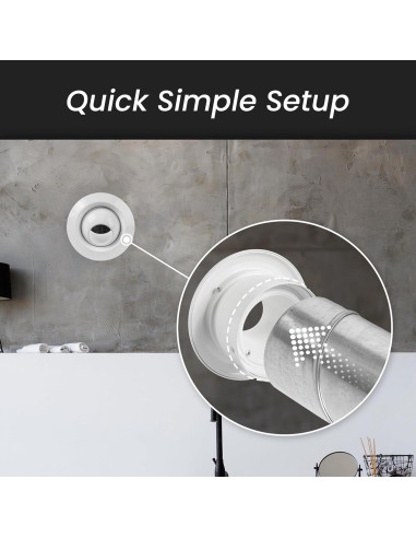 Difusor de Aire Redondo Repa Market 10 cm Ajustable Blanco