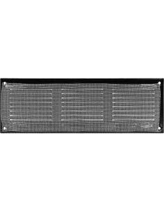 Cubierta de Ventilación de Metal 30x10 cm - Paquete de 2 - Negro 2